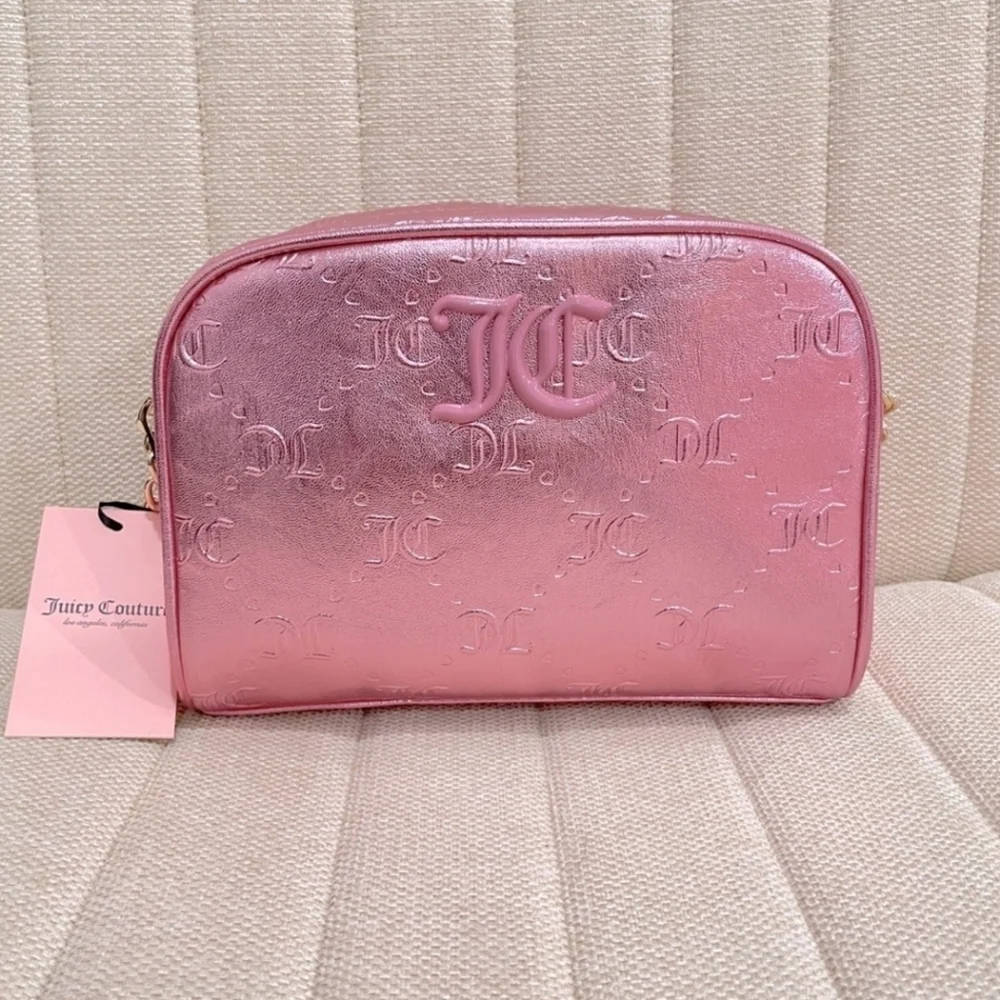 💕▪️Juicy Couture▪️ Pink Metallic Good Times Crossbody Bag